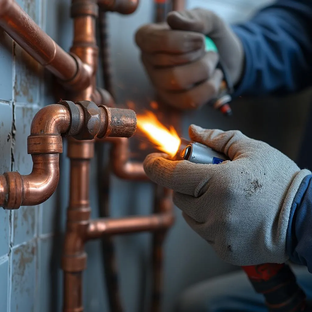 Reparación de tubería